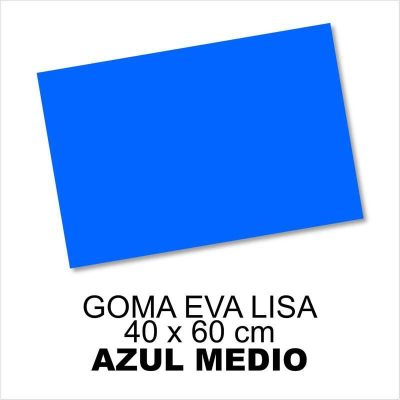 GOMA EVA LISA 40X60CM 2MM AZUL MEDIO
