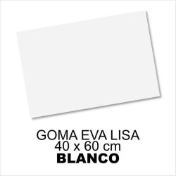 GOMA EVA LISA 40X60CM 2MM BLANCO