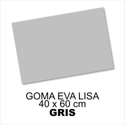 GOMA EVA LISA 40X60CM 2MM GRIS