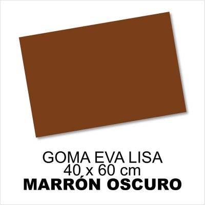 GOMA EVA LISA 40X60CM 2MM MARRÓN OSCURO