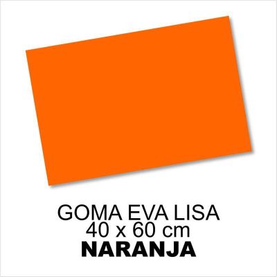 GOMA EVA LISA 40X60CM 2MM NARANJA