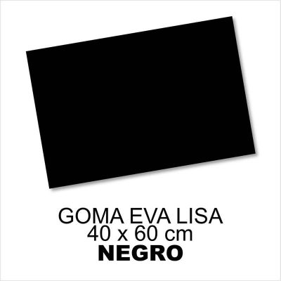 GOMA EVA LISA 40X60CM 2MM NEGRO