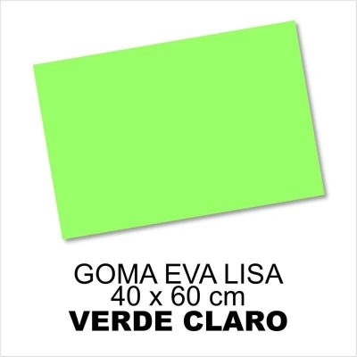 GOMA EVA LISA 40X60CM 2MM VERDE CLARO