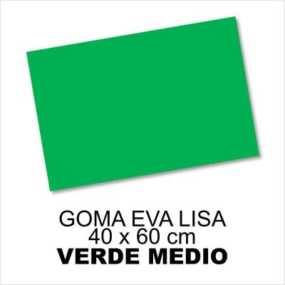 GOMA EVA LISA 40X60CM 2MM VERDE