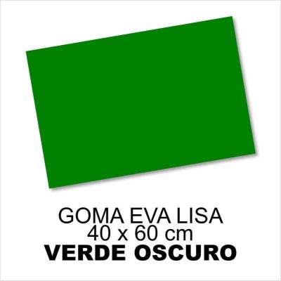 GOMA EVA LISA 40X60CM 2MM VERDE OSCURO
