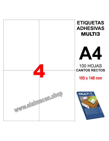 ETIQUETA MULTI3 105 X 148 100H 4713