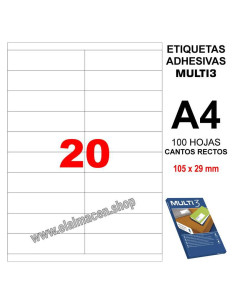 ETIQUETA MULTI3 105 X 29 100H 10502