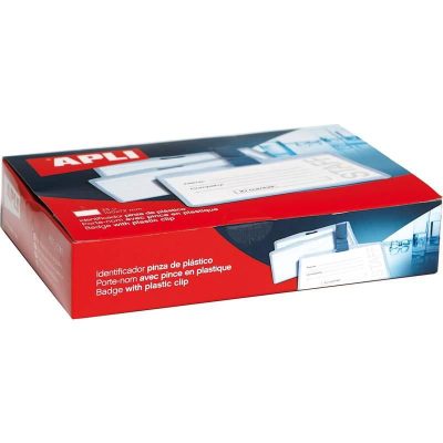 IDENTIFICADOR APLI CON PINZA PLASTICA 100X72 25UD
