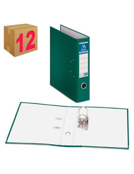 ARCHIVADOR PALANCA DOHE F L/A FORRADO VERDE C/12