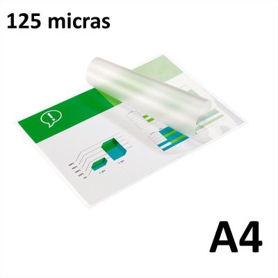 LAMINA PLASTIFICAR A4 125 MICRAS CAJA 100 UDS