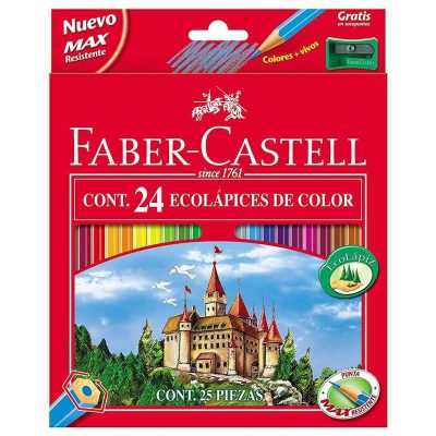 LAPIZ ESCOLAR FABER CASTELL 24 COLORES 120124