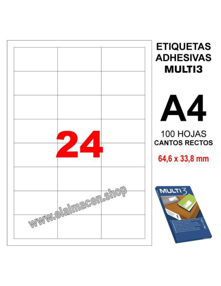 ETIQUETA MULTI3 64 6 X 33 8 100H 4701
