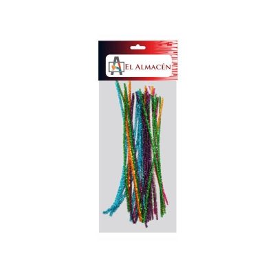 LIMPIAPIPAS 30CM COLORES BRILLANTES SURTIDO 50 UDS