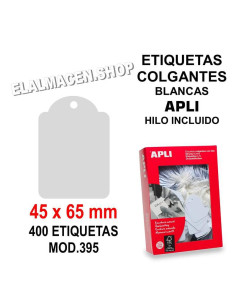 ETIQUETA COLGANTE APLI 45X65MM CAJA 500UD REF 395