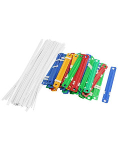 FÁSTENER PLÁSTICO CAJA 50 UDS COLORES SURTIDOS
