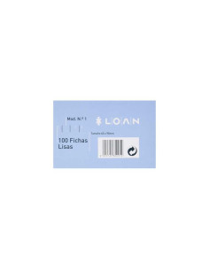 FICHAS LOAN LISAS Nº1 65X95MM 100UD