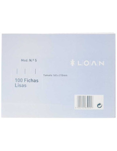 FICHAS LOAN LISAS Nº5 160X215MM 100UD