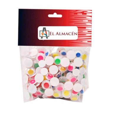 OJOS MÓVILES NEGROS 10MM BLÍSTER 50 UDS