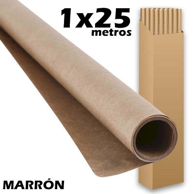 PAPEL KRAFT SADIPAL ROLLO 1X25M MARRON