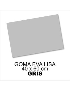 GOMA EVA LISA 40X60CM 2MM GRIS