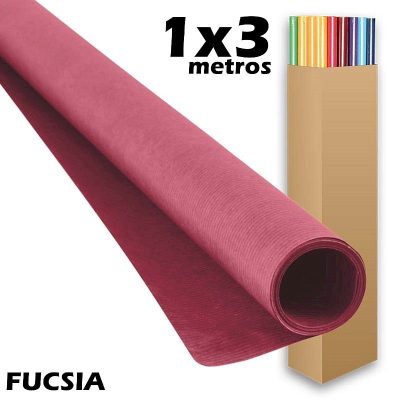 PAPEL KRAFT SADIPAL ROLLO 1X3M FUCSIA