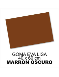 GOMA EVA LISA 40X60CM 2MM MARRÓN OSCURO