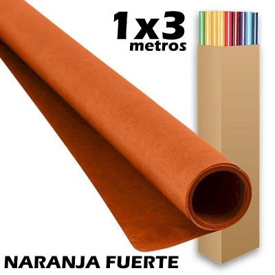 PAPEL KRAFT SADIPAL ROLLO 1X3M NARANJA FUERTE