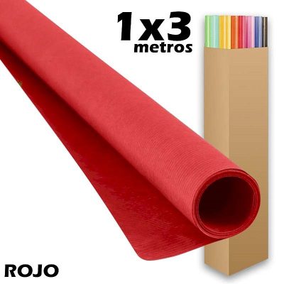 PAPEL KRAFT SADIPAL ROLLO 1X3M ROJO
