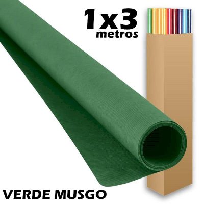 PAPEL KRAFT SADIPAL ROLLO 1X3M VERDE MUSGO