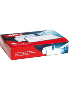IDENTIFICADOR APLI CON PINZA PLASTICA 100X72 25UD