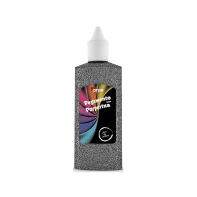 PEGAMENTO CON PURPURINA PRYSE BOTE 30ML PLATA