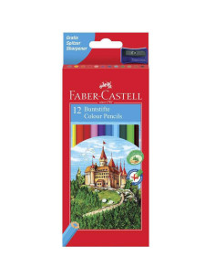 LAPIZ ESCOLAR FABER CASTELL 12 COLORES 120112