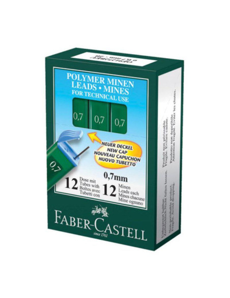MINAS FC ESCOLARES 0 7 MM HB TUBO/12 521700 C/12