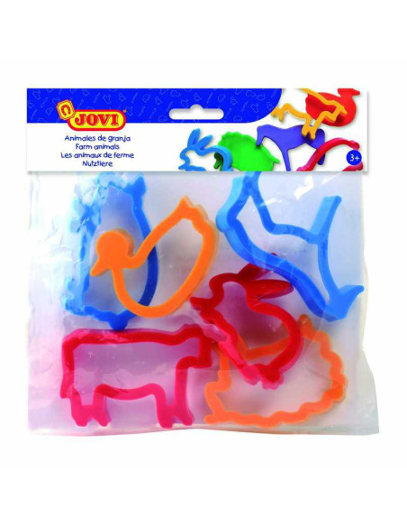 MOLDES JOVI 6 ANIMALES DE GRANJA SURTIDOS