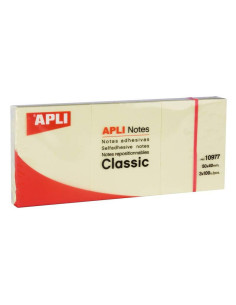 NOTAS ADHESIVAS APLI 40X50MM X3 100H AMARILLO