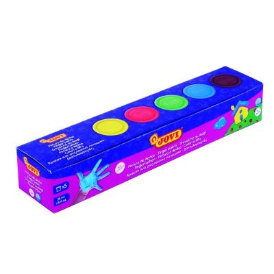 PINTURA DEDOS JOVI 35ML CAJA 5 COLORES