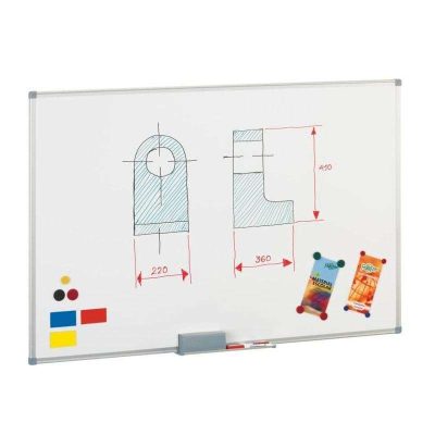 PIZARRA BLANCA FAIBO METALICA 120X200 cm