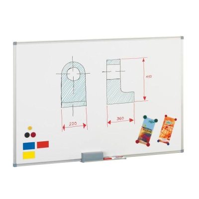 PIZARRA BLANCA FAIBO METALICA 90X120 cm