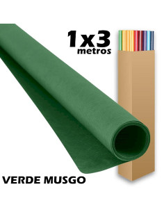 PAPEL KRAFT SADIPAL ROLLO 1X3M VERDE MUSGO