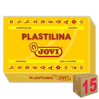 PLASTILINA JOVI ART 72 350GR AMARILLO OSCURO C/15