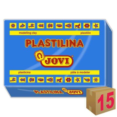 PLASTILINA JOVI ART 72 350GR AZUL OSCURO C/15
