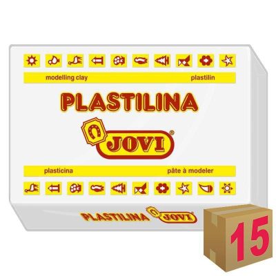 PLASTILINA JOVI ART 72 350GR BLANCO C/15