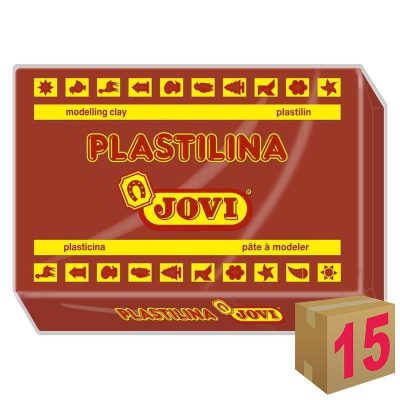 PLASTILINA JOVI ART 72 350GR MARRON C/15