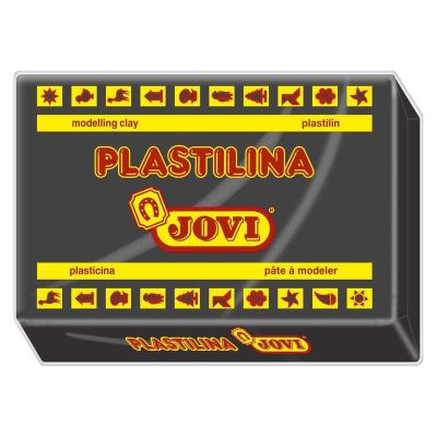 PLASTILINA JOVI ART 72 350GR NEGRO