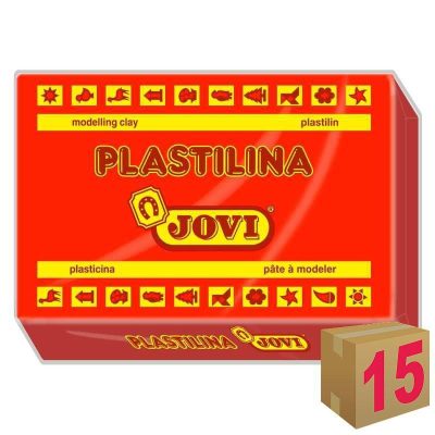 PLASTILINA JOVI ART 72 350GR ROJO C/15