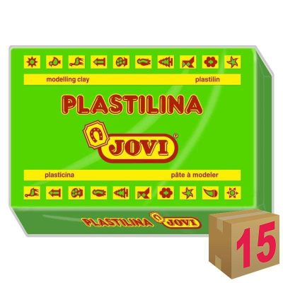 PLASTILINA JOVI ART 72 350GR VERDE CLARO C/15