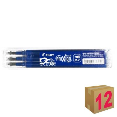 RECAMBIO BOLÍGRAFO PILOT FRIXION AZUL 3UD C/12