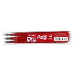RECAMBIO BOLÍGRAFO PILOT FRIXION ROJO 3UD