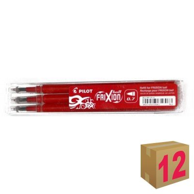 RECAMBIO BOLÍGRAFO PILOT FRIXION ROJO 3UD C/12