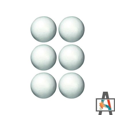 BOLA POLIESTIRENO 5 CM BLÍSTER 6 UD